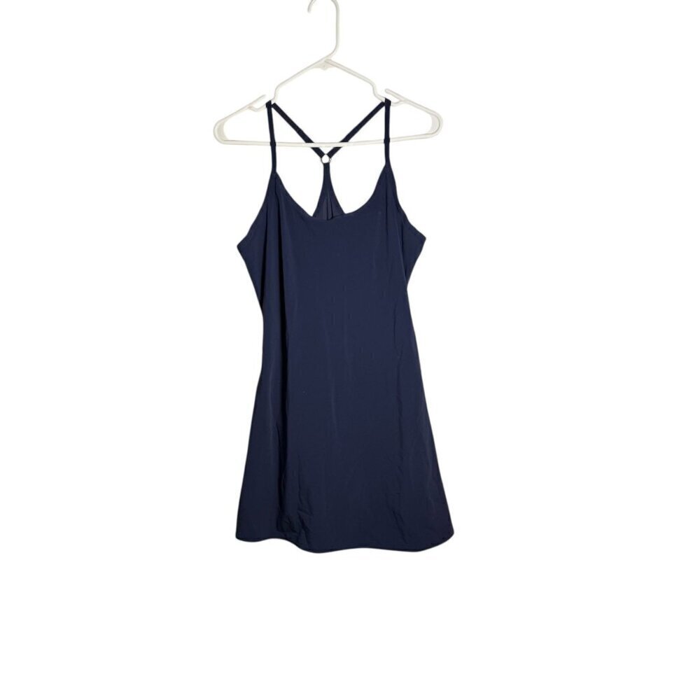 Outdoor Voices Navy Racerback Exercise Dress With Built-In Shorts Size M